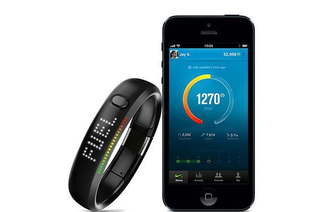 The Nike+ FuelBand, a precursor to the Apple Watch that offered quantified activity tracking