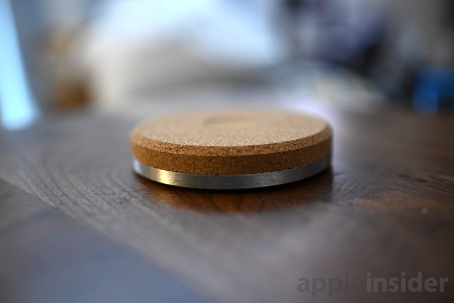 Grovemade Apple Watch charging dock side view