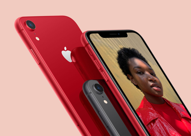 iPhone XR in red