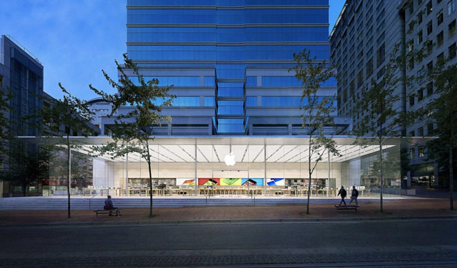 The Apple Store in downtown Portland