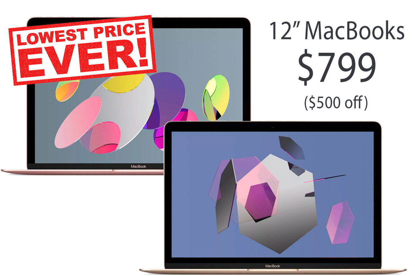 Lowest price ever Apple's 12inch MacBook on sale for 799 (500 off