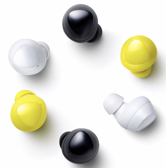 Galaxy Buds in multiple colors