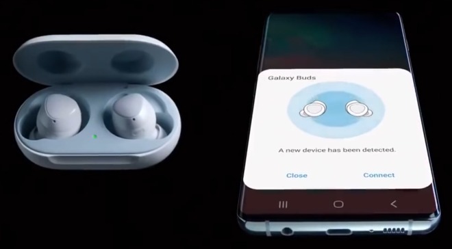 Galaxy Buds pairing process