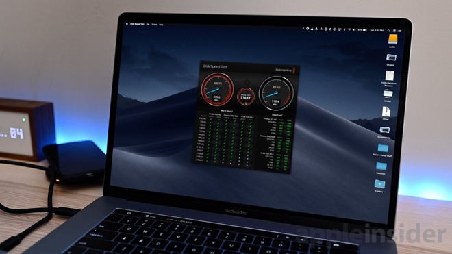LaCie Mobile SSD speed test