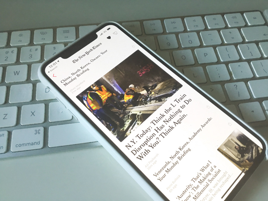 Apple News app on iPhone