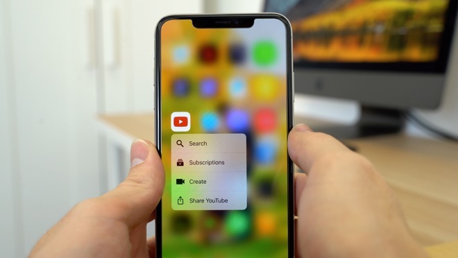 Pressure is used to enable 3D Touch on the iPhone XS and XS Max