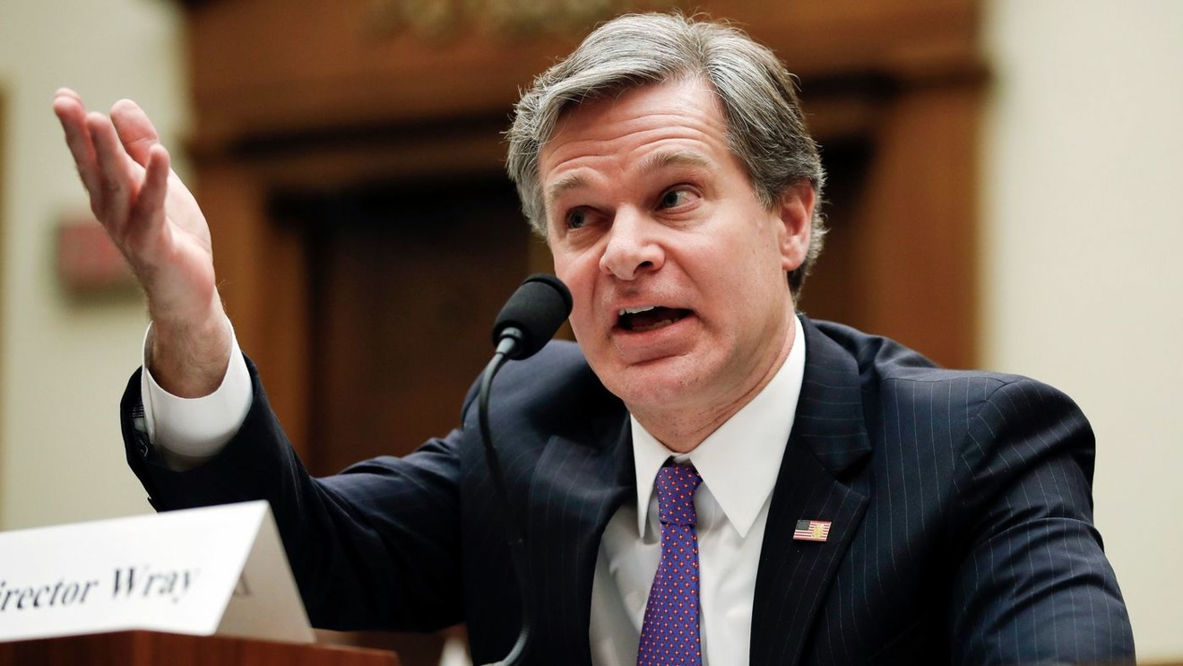 Director said. Christopher Wray FBI.