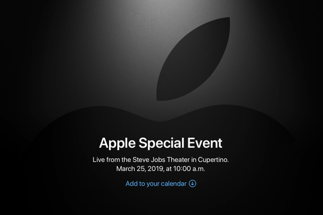 What to expect from March 25 'It's show time' Apple News and streaming video | AppleInsider