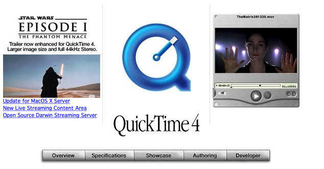 Star Wars was so popular that Apple made it the centerpiece of its QuickTime promotions