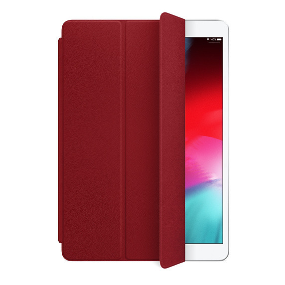 The 2019 leather iPad Air Smart Cover in (PRODUCT)RED.