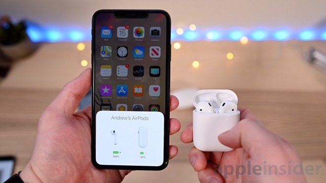 Apple AirPods battery status