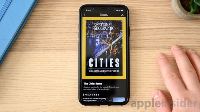 Apple News+ National Geographic magazine