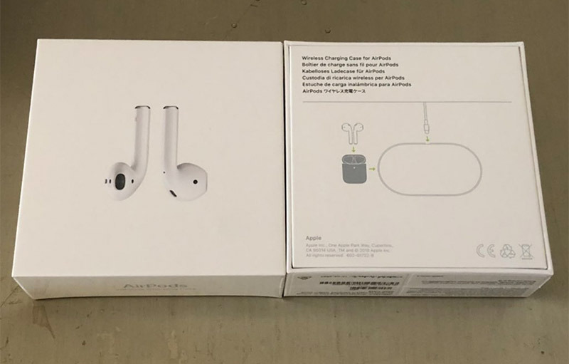 AirPods retail box appears to include image of AirPower charging mat