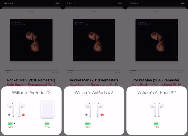 The red error on the right AirPod is a connection issue. Here it fixed itself but you may need to check the AirPod for debris