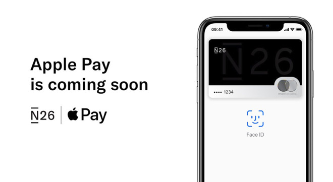 N26's tweet graphic accompanying news of its imminent support of Apple Pay in more countries