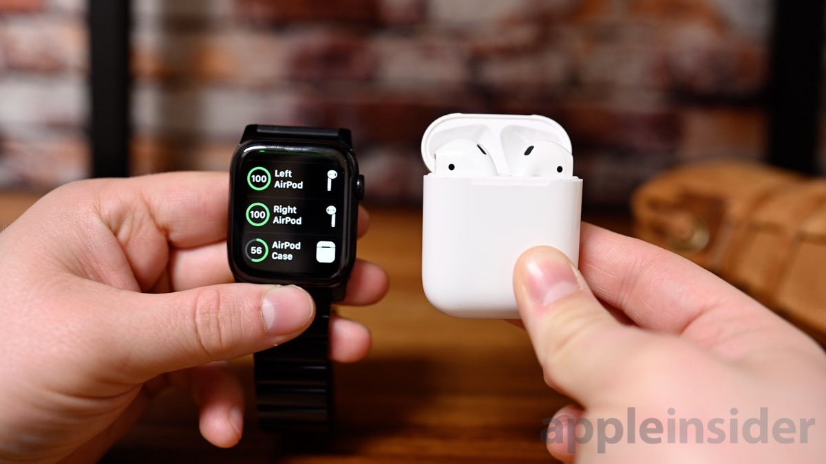 AirPods battery on Apple Watch
