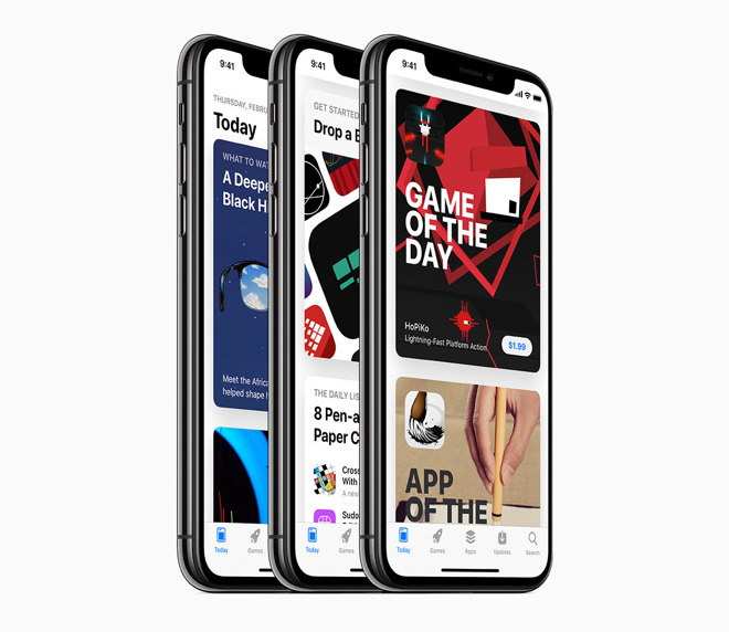 App Store on iPhone X