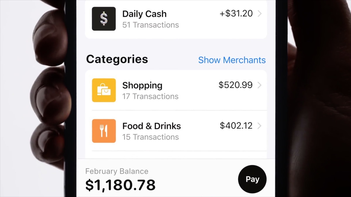 Apple Card spending categories