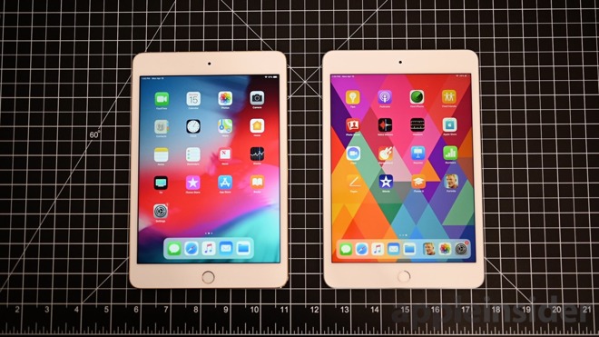iPad mini 4 (left) and iPad mini 5 (right)