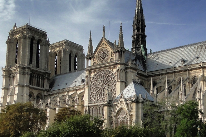 Notre Dame before the fire. Source: Skouame