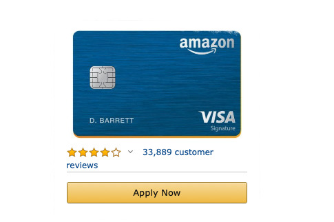 Amazon's card is metal. And of course it's got reviews.