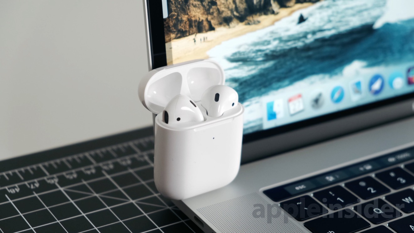 airpods on computer