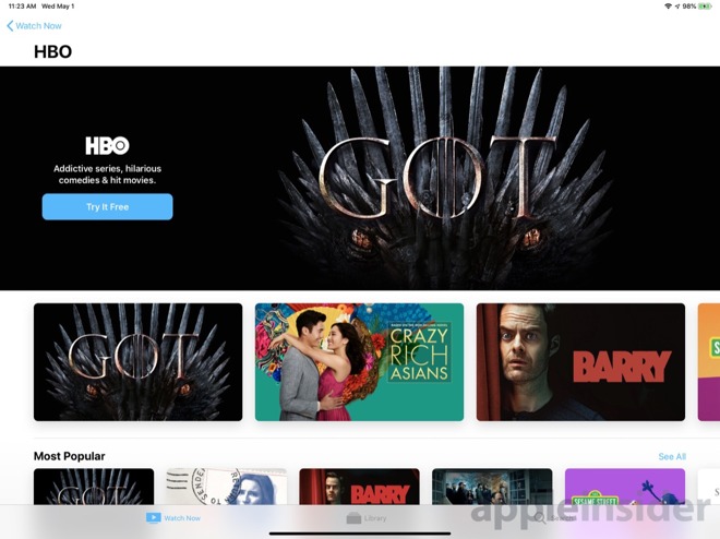 HBO in Apple TV Channels