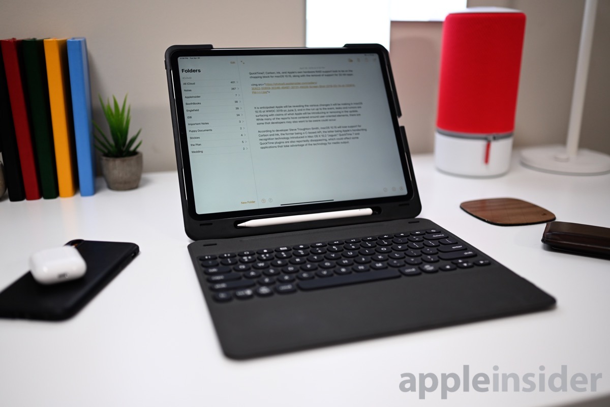 レビュー：Zagg Slim Book Go for iPad Proは着脱可能なBluetoothキーボードを採用