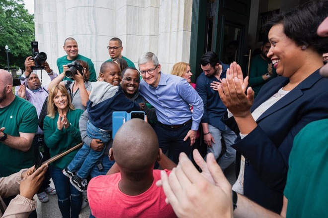 Apple Carnegie Library opening with Tim Cook and Muriel Bowser