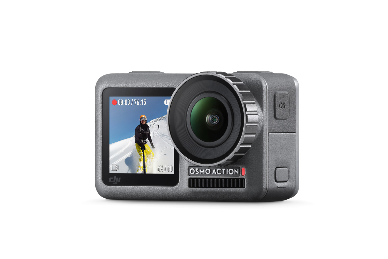 photo of DJI guns for GoPro with waterproof, HDR-enabled Osmo Action camera image