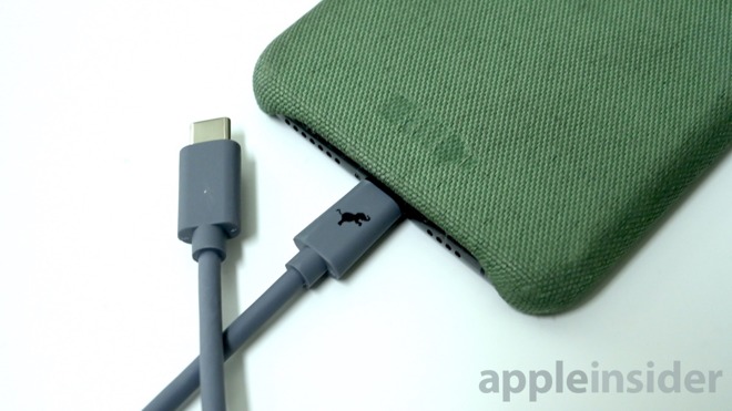 Nimble USB-C to Lightning cable with the Bottle Case