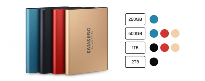 Samsung T5 colors
