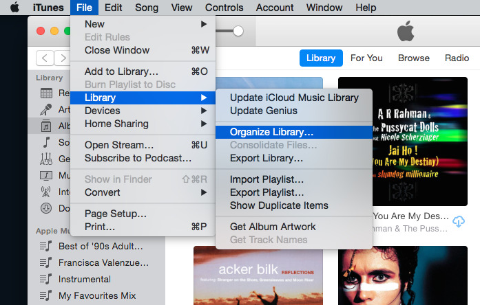 Get iTunes to organize all of your media into one place