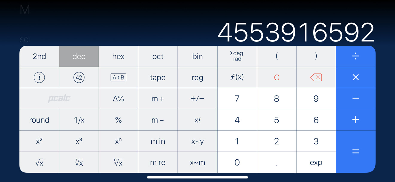 PCalc for apple instal