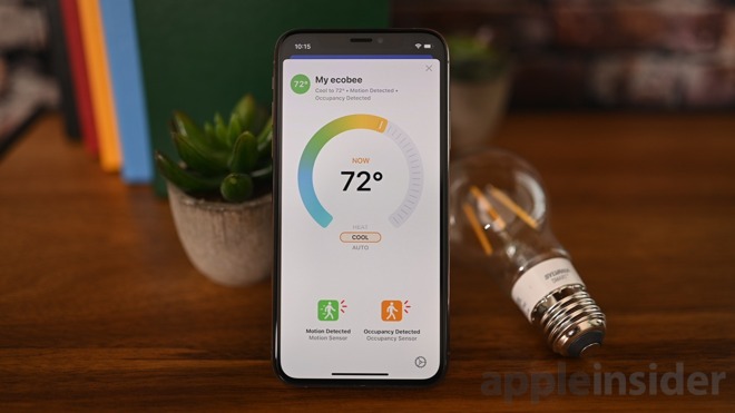 New thermostat UI in iOS 13's Home app
