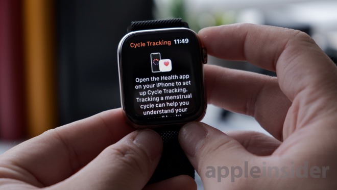 Cycle Tracking on Apple Watch