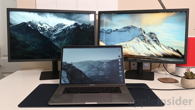 Daisy chaining multiple UltraFine displays over Thunderbolt 3