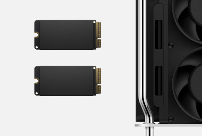Tourist series Blink Apple is using a custom connector for the SSD in the new Mac Pro |  AppleInsider