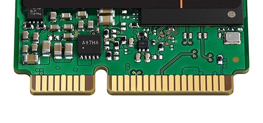 An example of an mSATA connector