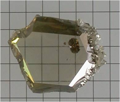 A gallium nitride crystal [via Wikipedia]