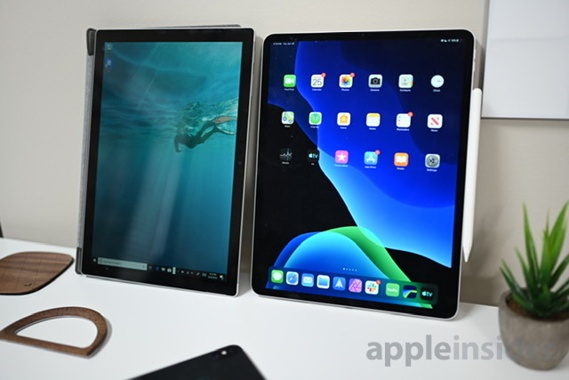 The 12.9 inch iPad Pro vs Surface Pro