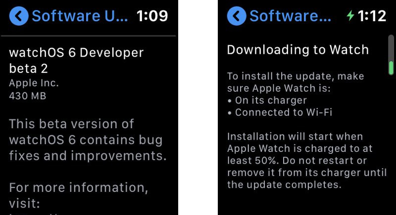 watchOS 6 should support direct to Apple Watch software updates