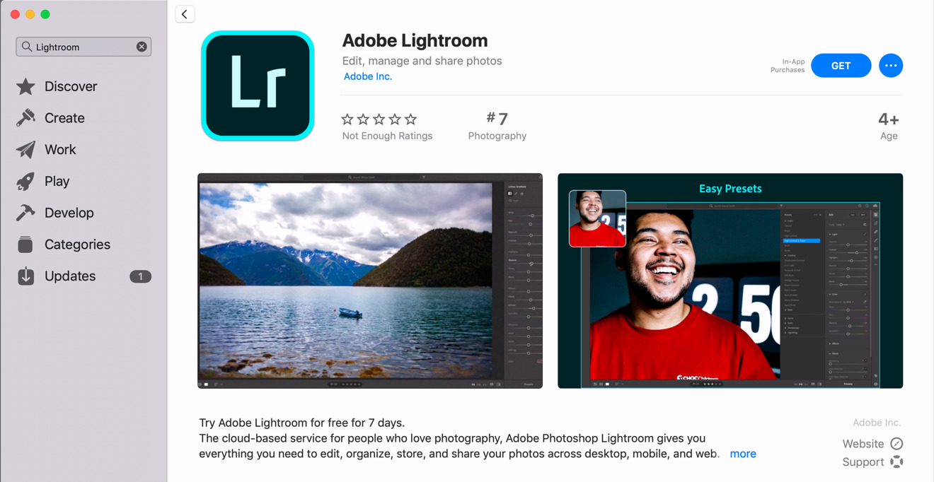 adobe lightroom apps for mac