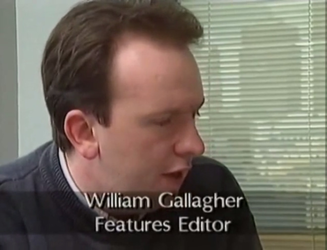 William Gallagher working on a PC magazine and writing about Macs in 1993. I still have the hair. You're never going to check.