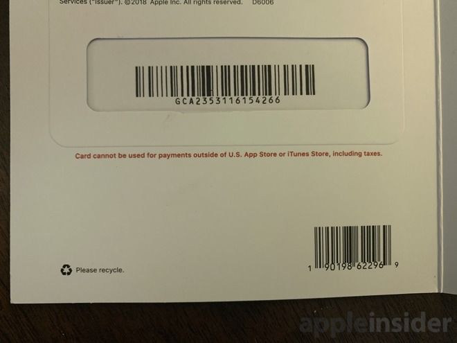 Apple now warns customers before buying gift cards