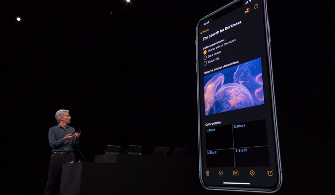 iOS 13's 'Dark Mode'