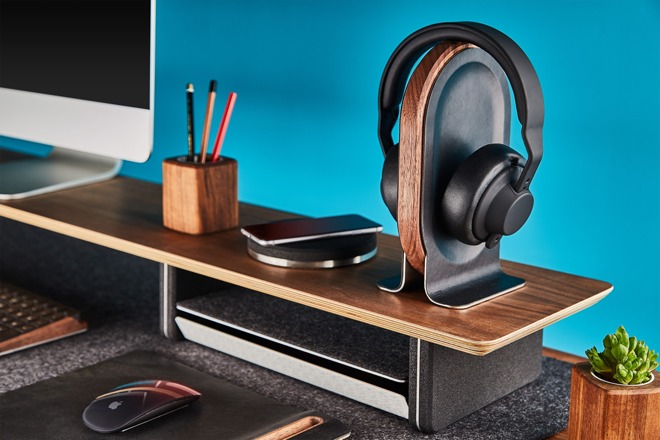 Grovemade Headphone Stand comes in maple or walnut