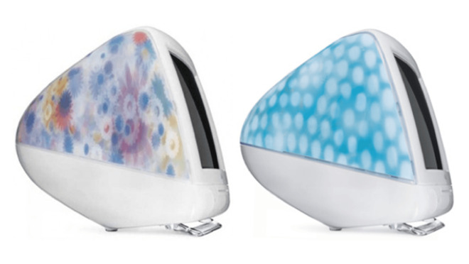The iMac G3 Flower Power and iMac G3 Blue Dalmation