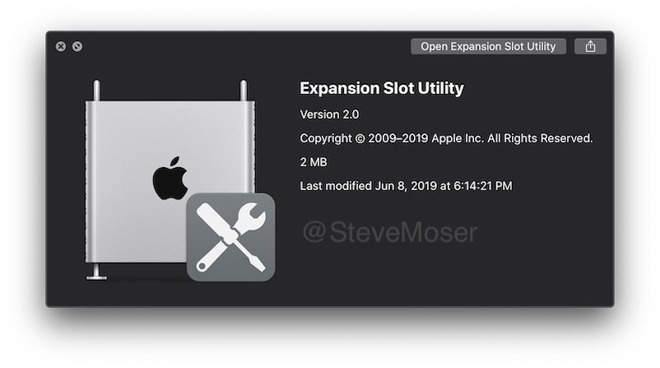 Apple's Expansion Slot Utility 2.0