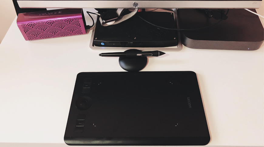 Wacom Intuos Small on desk